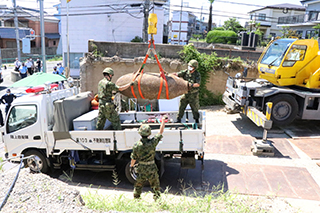 大阪吹田の不発弾処理